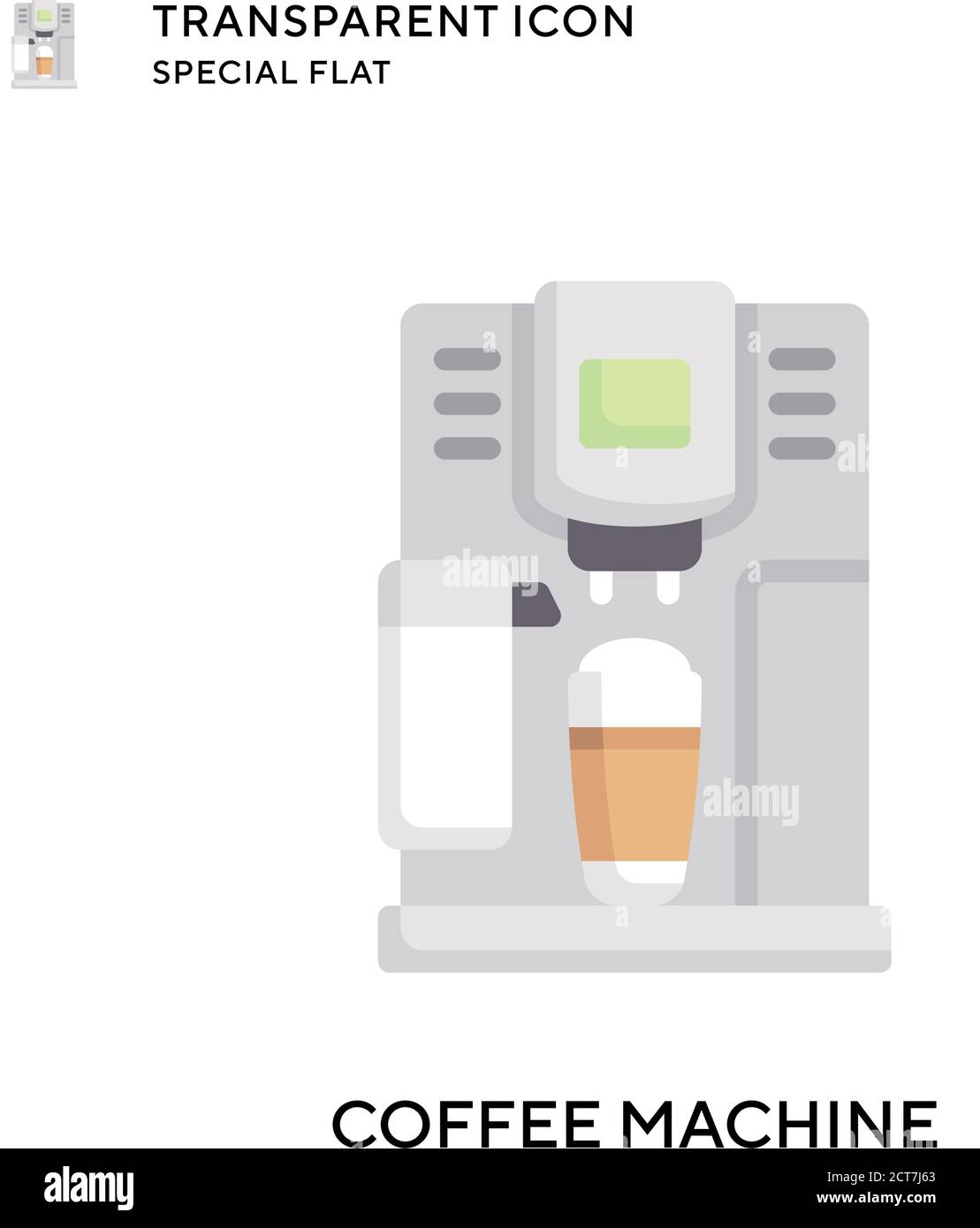 Italian style home breakfast latte coffee Stock Vector Images - Alamy