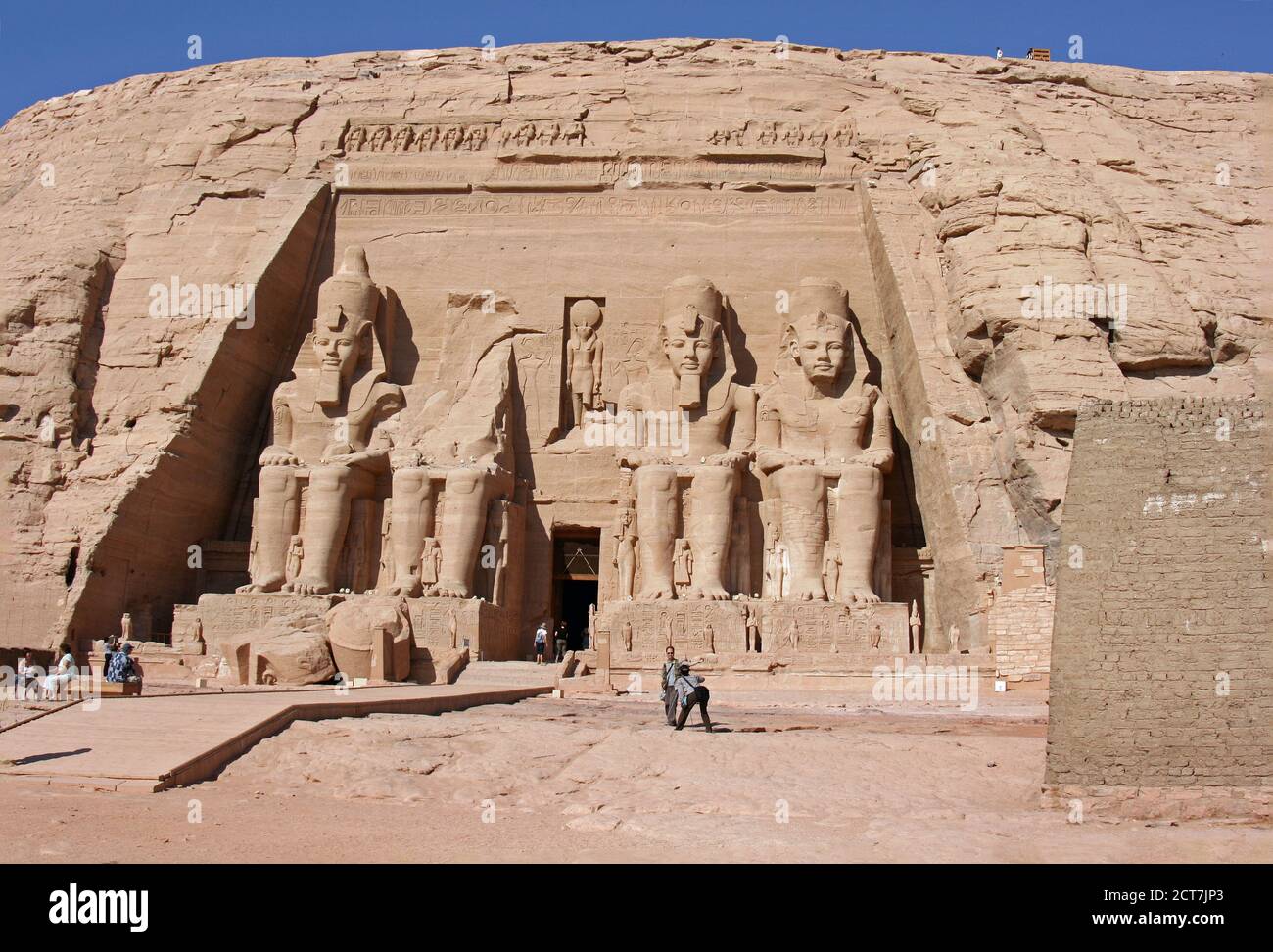 Abu Simbel in Egypt is a popular place for tourists to visit.  Egypt, 2008 Stock Photo