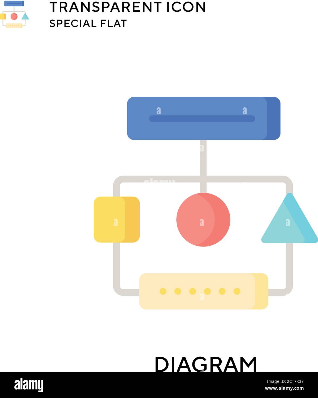 Diagram vector icon. Flat style illustration. EPS 10 vector Stock ...