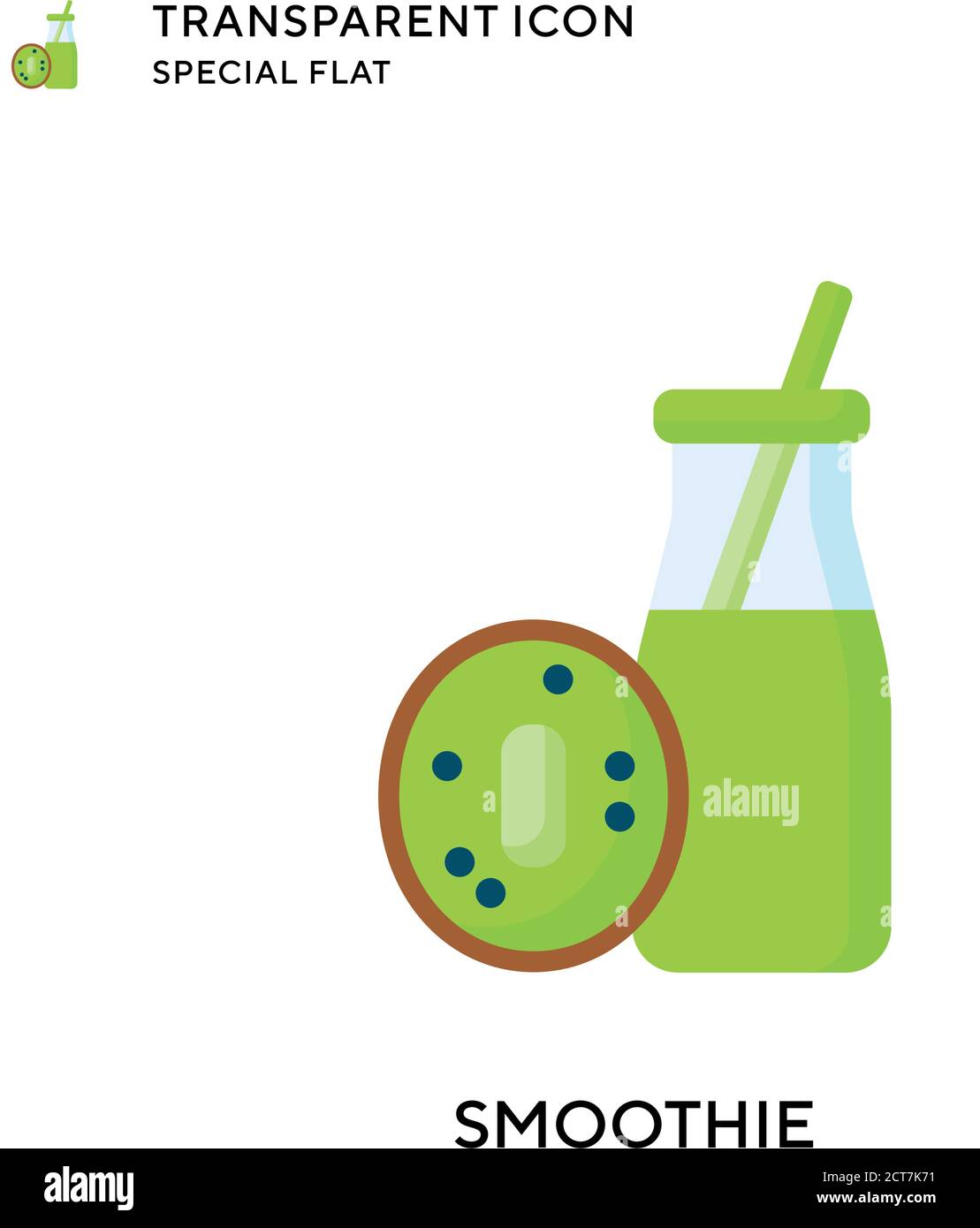 Smoothie spinach banana Stock Vector Images - Alamy