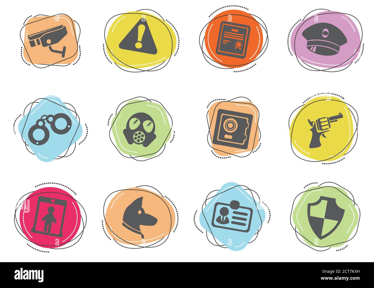 Security Icon Set Stock Vector Image & Art Alamy