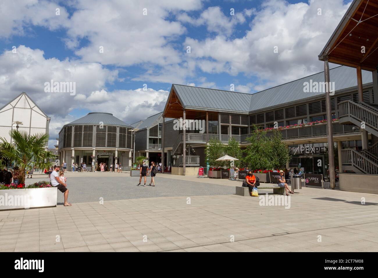 General view of the Arc Shopping Centre, Bury St Edmunds, Suffolk, UK