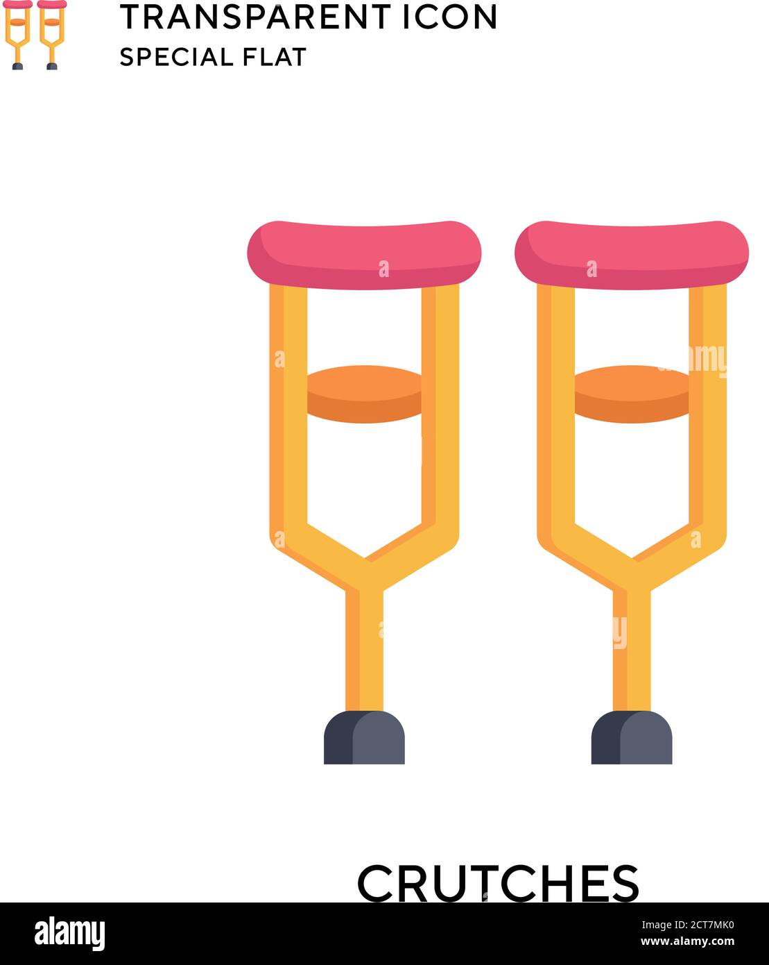 Woman crutches male doctor Cut Out Stock Images & Pictures Alamy