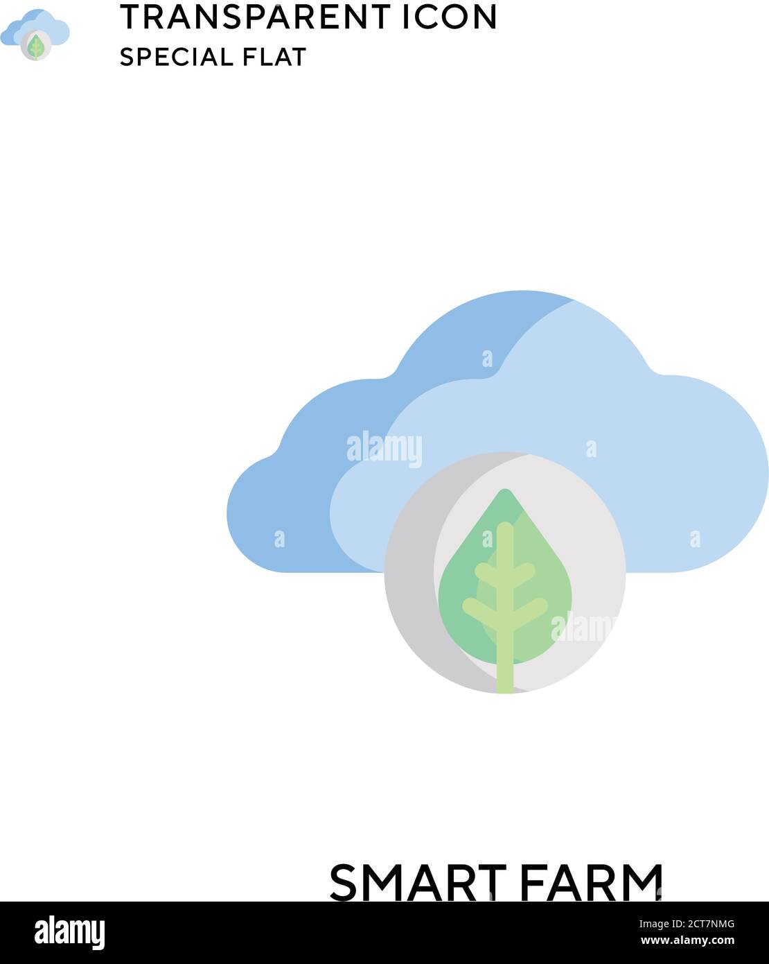 Smart farm vector icon. Flat style illustration. EPS 10 vector Stock ...