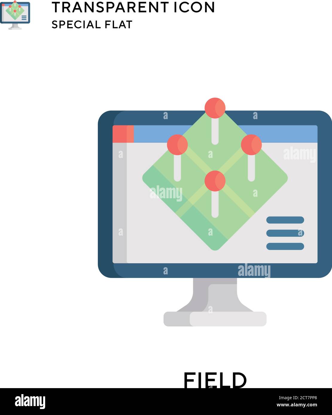 Field vector icon. Flat style illustration. EPS 10 vector Stock Vector ...