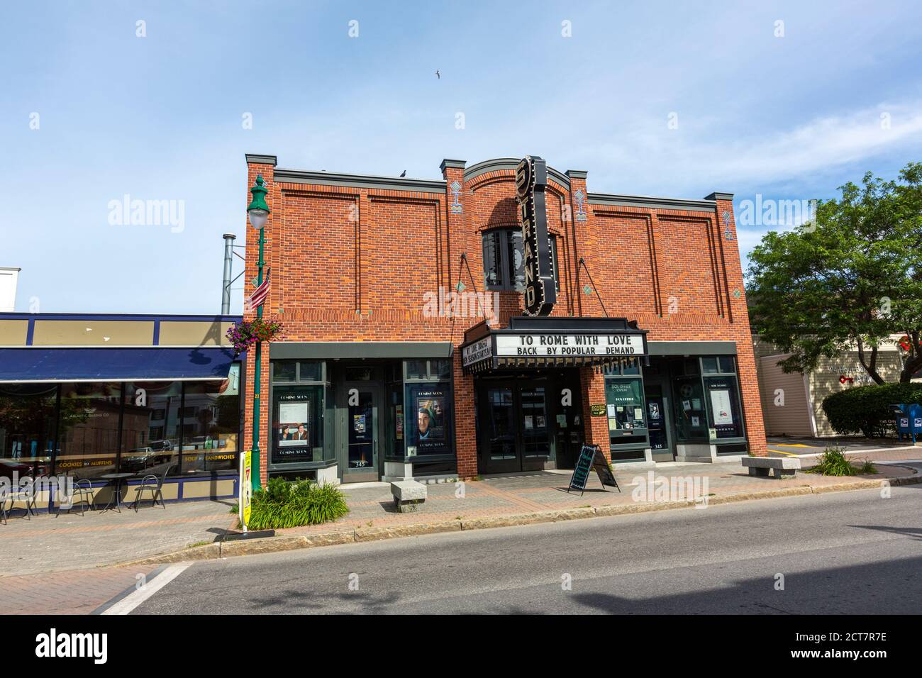 The Strand Theatre in Maine St, Rockland, Maine, USA Stock Photo Alamy