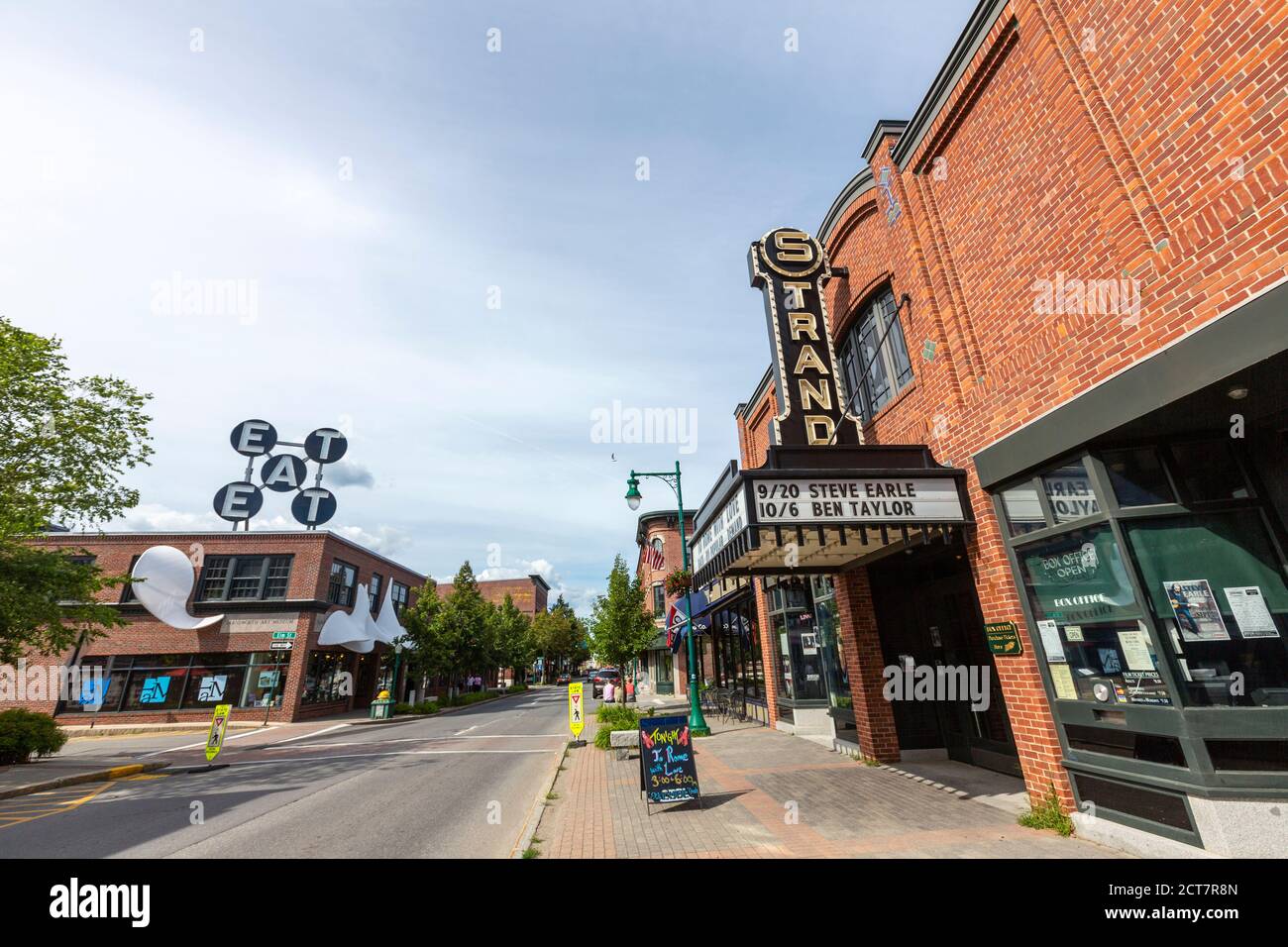 The Strand Theatre in Maine St, Rockland, Maine, USA Stock Photo Alamy