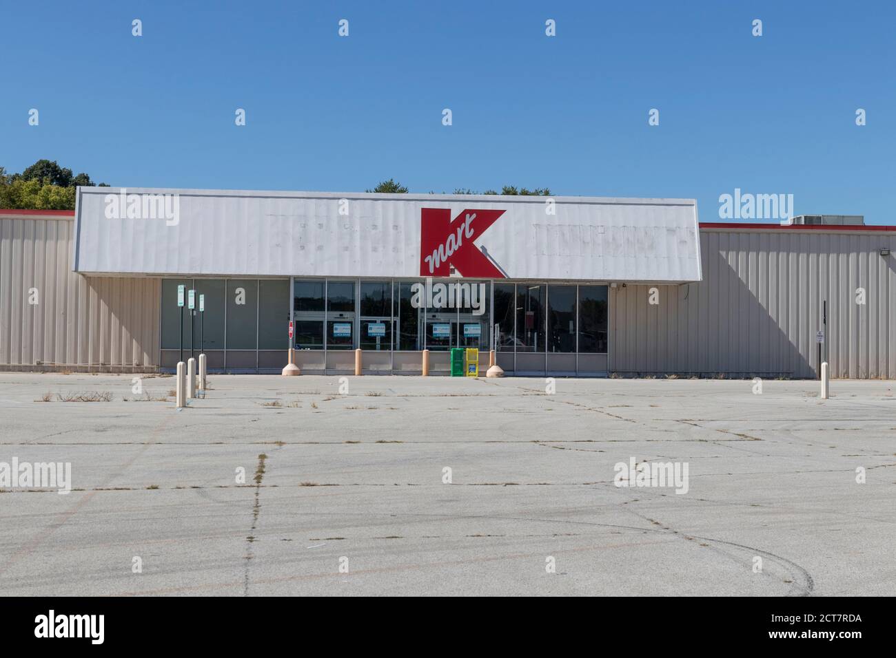 Peru - Circa September 2020: Recently shuttered Kmart location. Kmart stores are slated for closing as Sears Holdings filed for bankruptcy. Stock Photo
