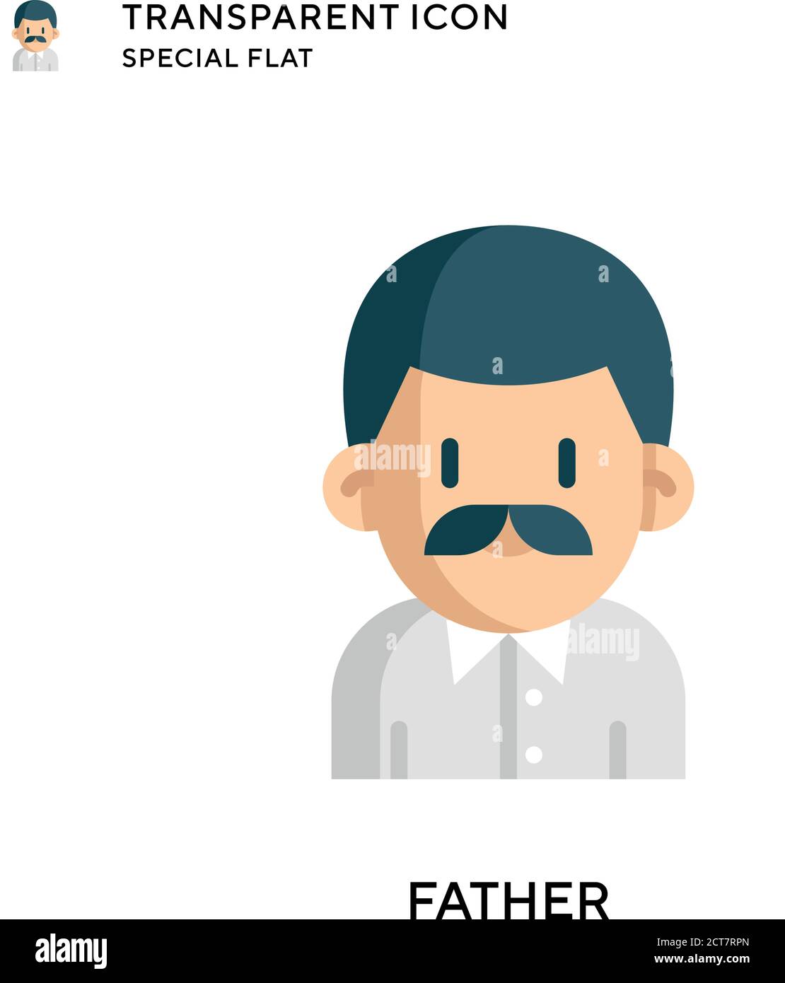 Father vector icon. Flat style illustration. EPS 10 vector Stock Vector ...