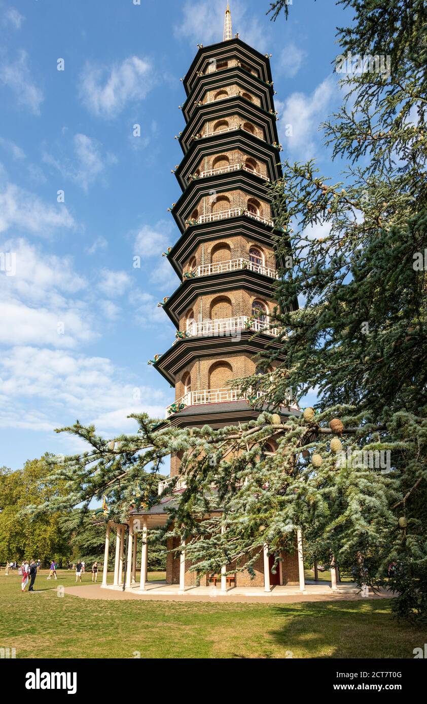 The Great Pagoda at Kew Gardens, London, England Stock Photo Alamy