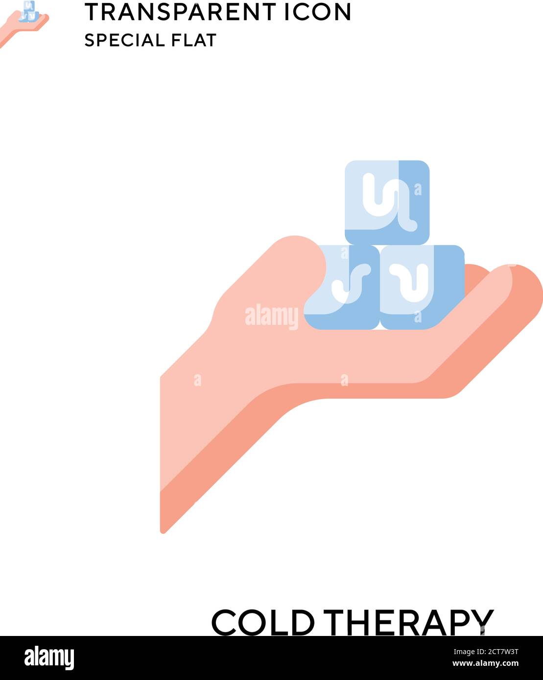 Cold therapy vector icon. Flat style illustration. EPS 10 vector Stock ...