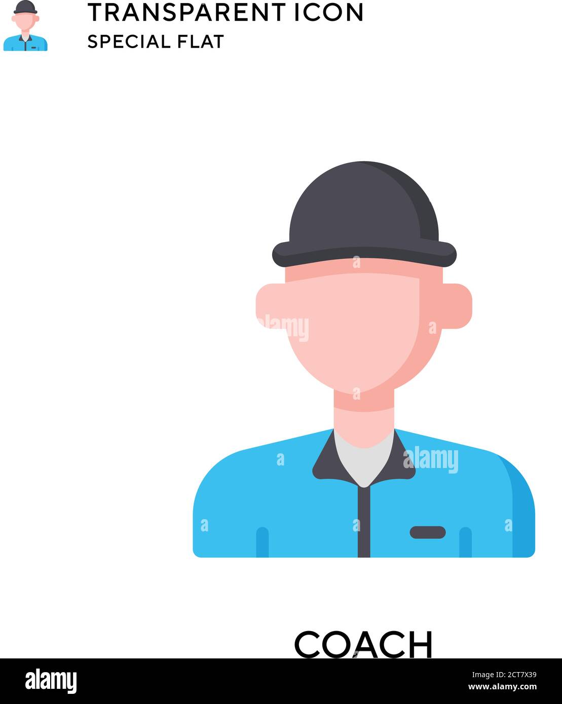 Coach vector icon. Flat style illustration. EPS 10 vector Stock Vector ...