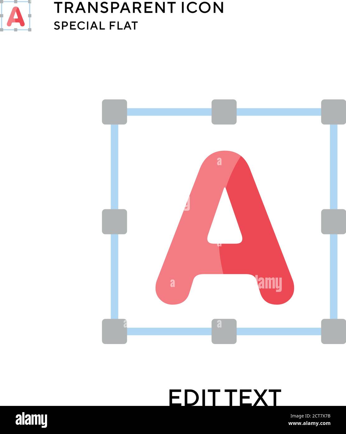 Edit text vector icon. Flat style illustration. EPS 10 vector Stock ...
