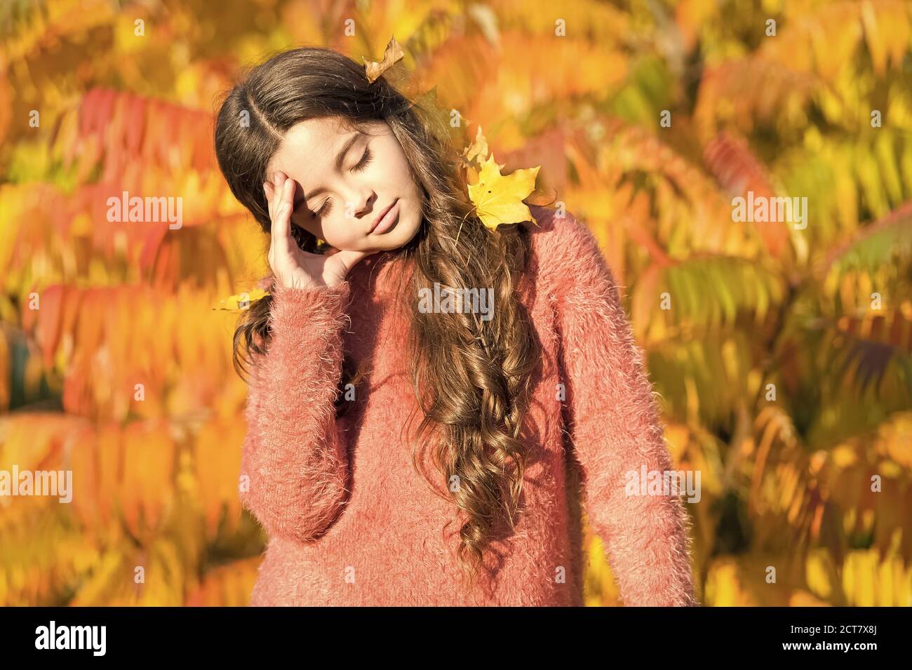 Feeling tired and depressed. Autumn mood. Autumn depression. Seasonal