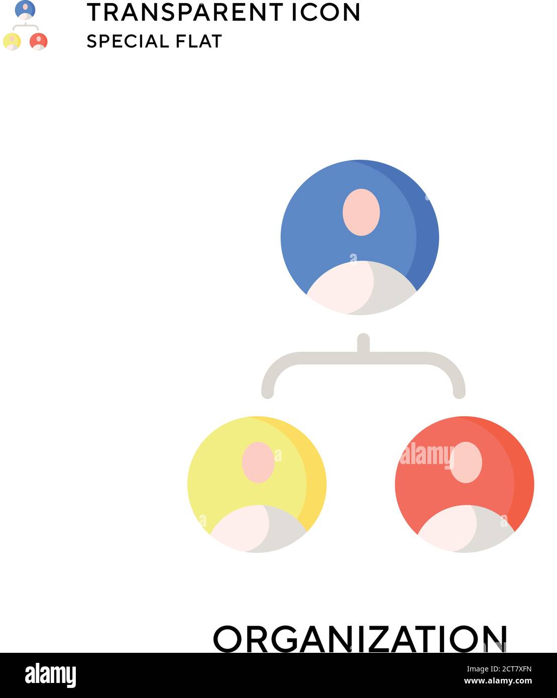 Organization vector icon. Flat style illustration. EPS 10 vector Stock ...