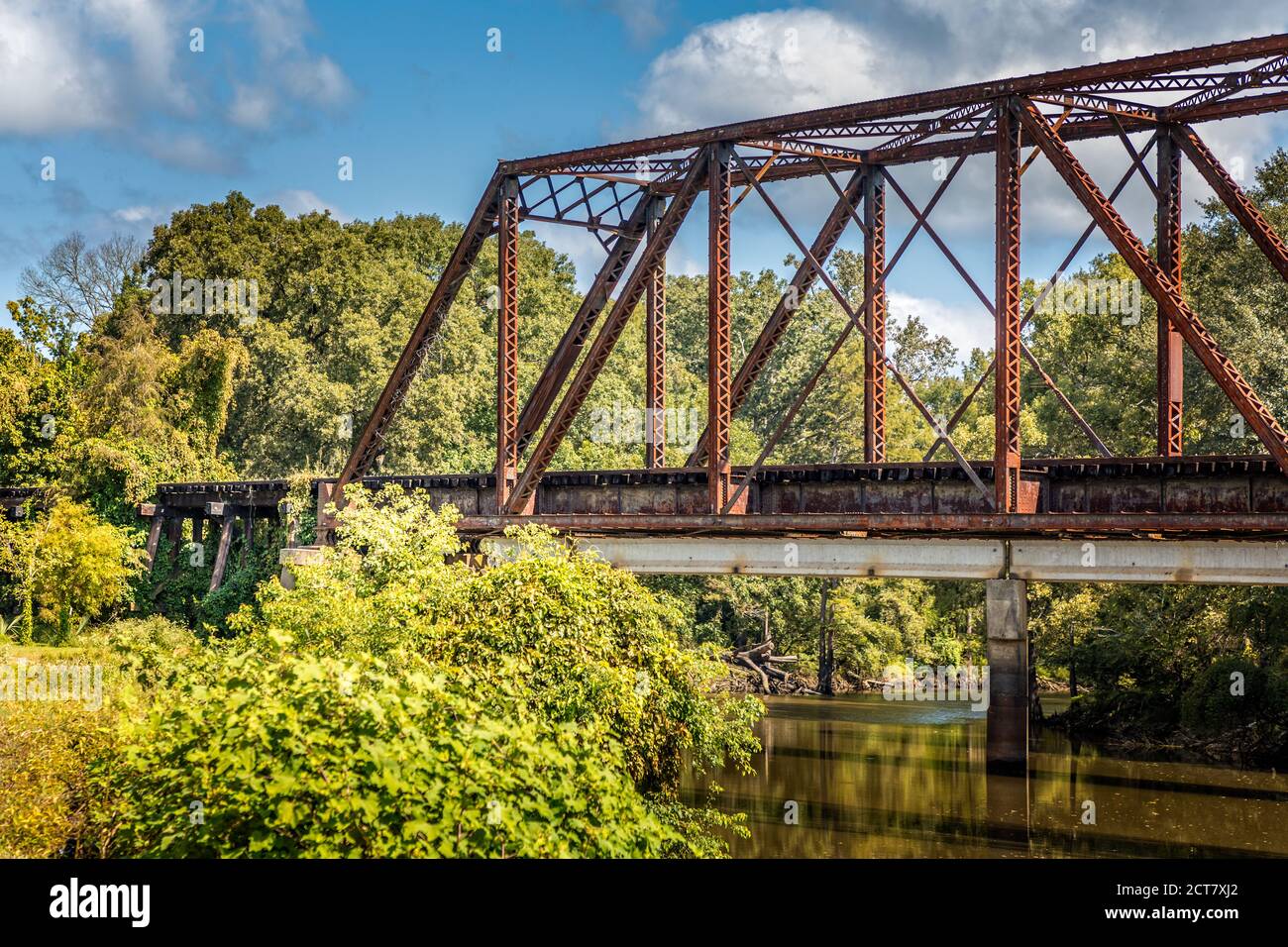 Old, historic Jefferson railway bridge in Jefferson, Texas USA Stock Photo Alamy