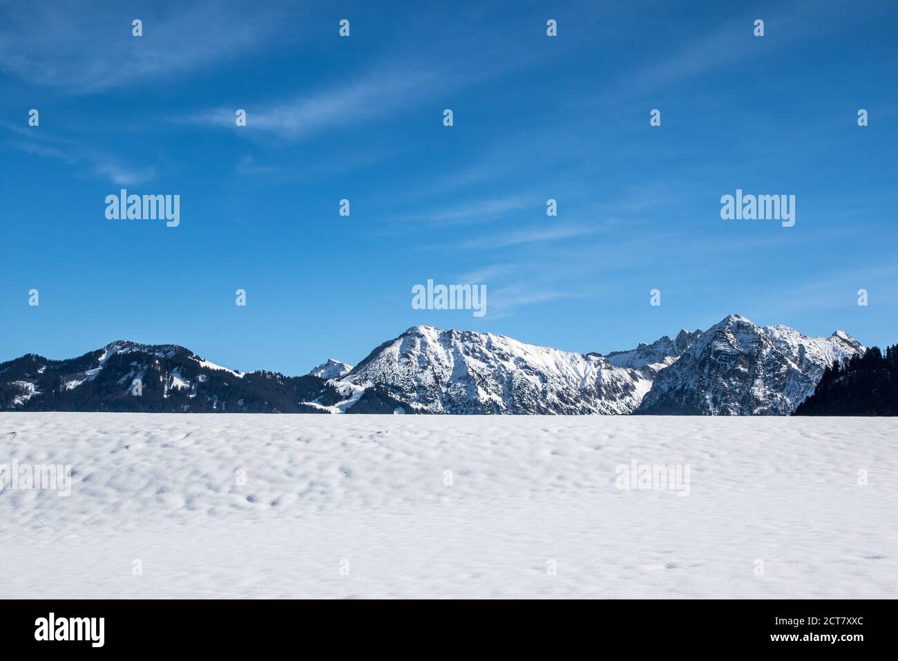 Beautiful mountains covered in snow - great for wallpapers Stock Photo ...