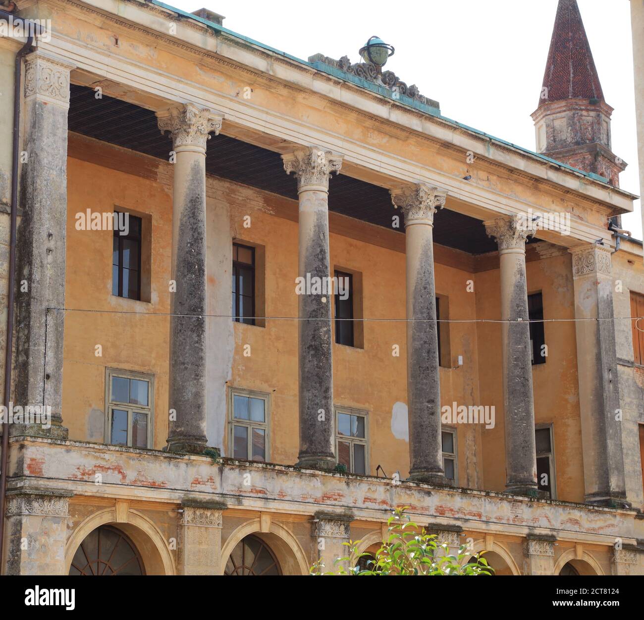 Historic building facade, Castelfranco Veneto Stock Photo