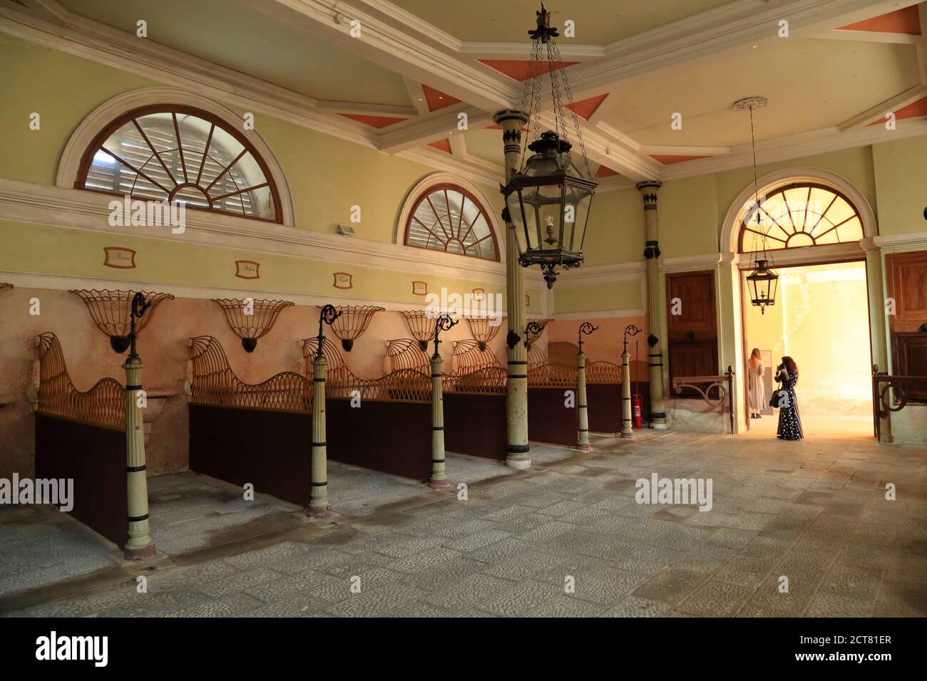 Royal horse stable, Villa Parco Bolasco, Castelfranco Veneto Stock Photo