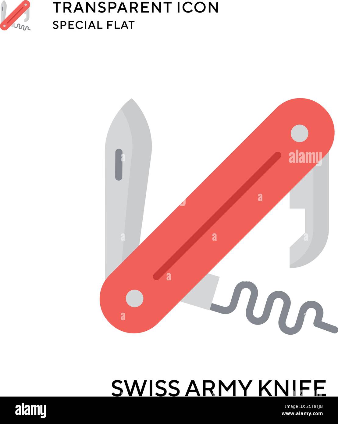 Swiss army knife vector icon. Flat style illustration. EPS 10 vector ...
