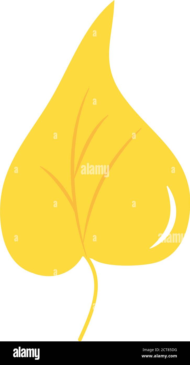 autumn leaves concept, leaf with heart shaped over white background ...