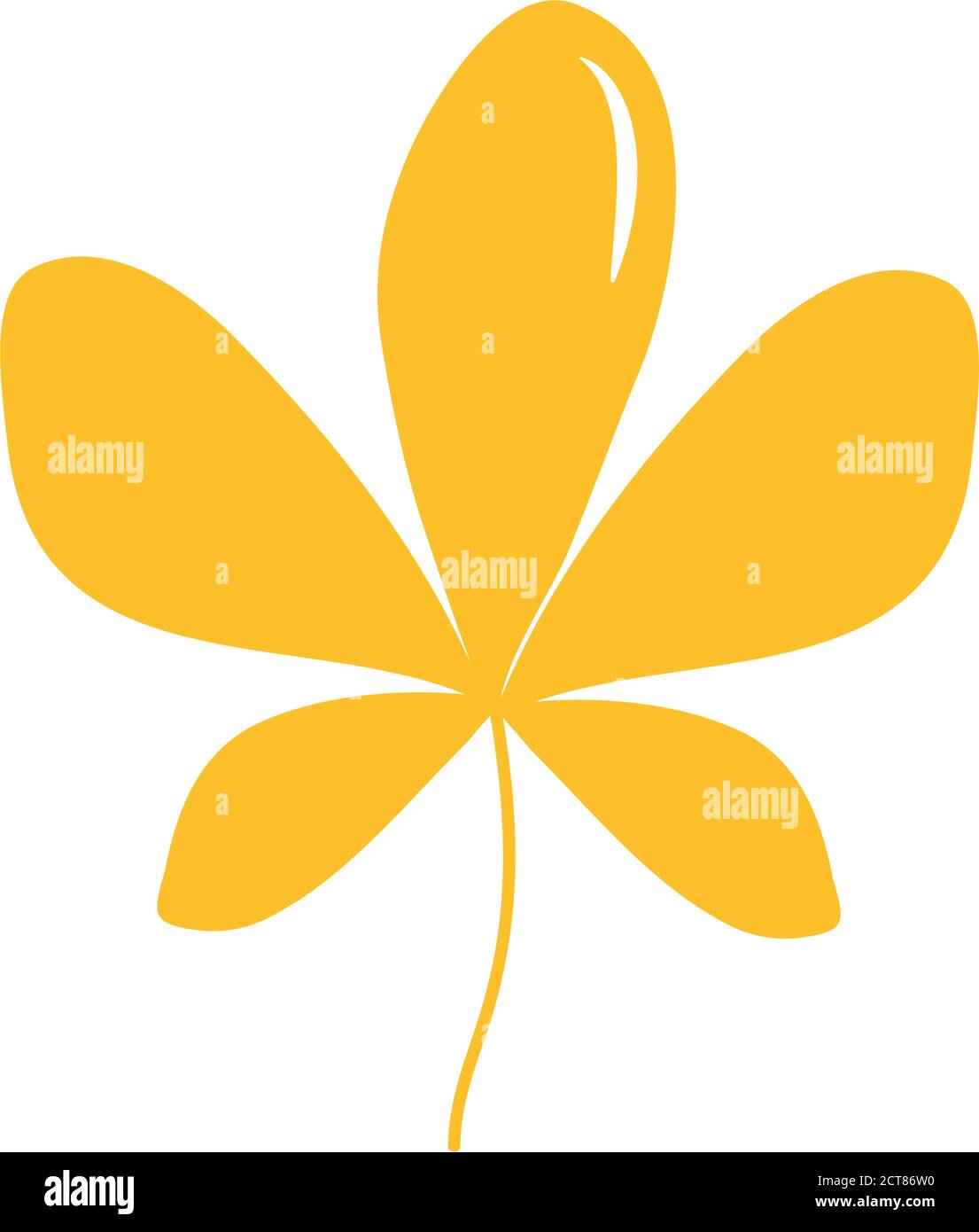 sweet gum leaf icon over white background, flat style, vector illustration Stock Vector Image