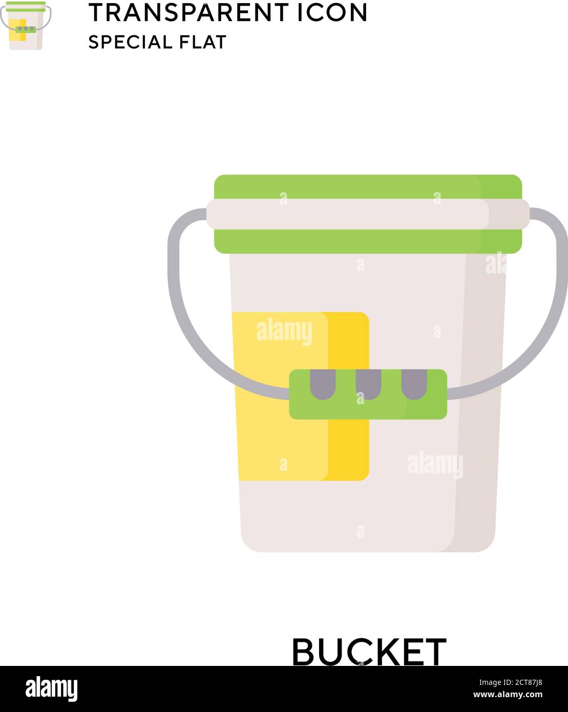 Plastic bucket full fresh Stock Vector Images - Alamy