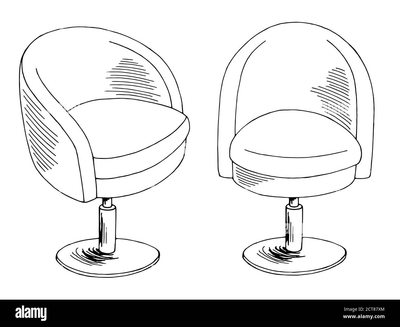 Armchair graphic black white isolated sketch illustration vector Stock Vector Image & Art Alamy