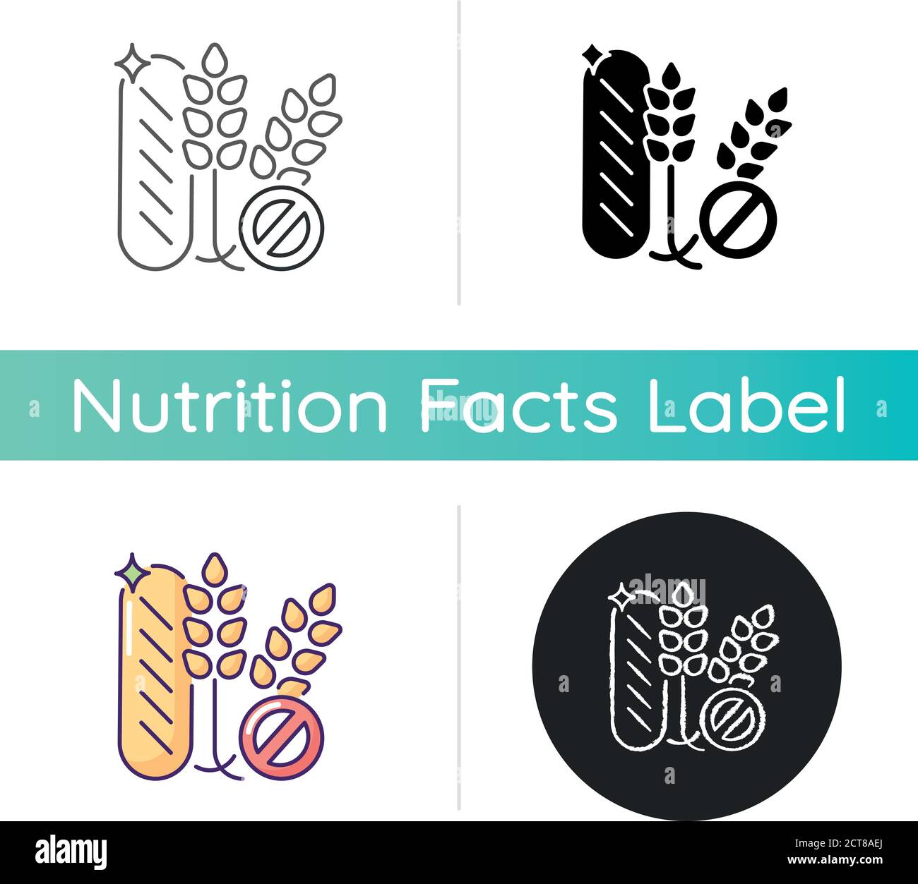 Food allergy warning sign Stock Vector Images Alamy