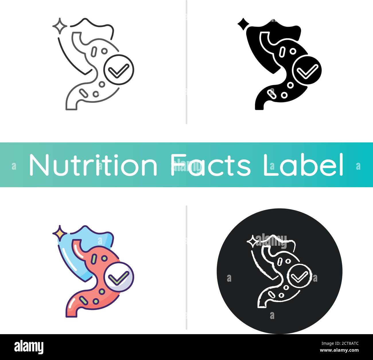 Probiotics icon Stock Vector