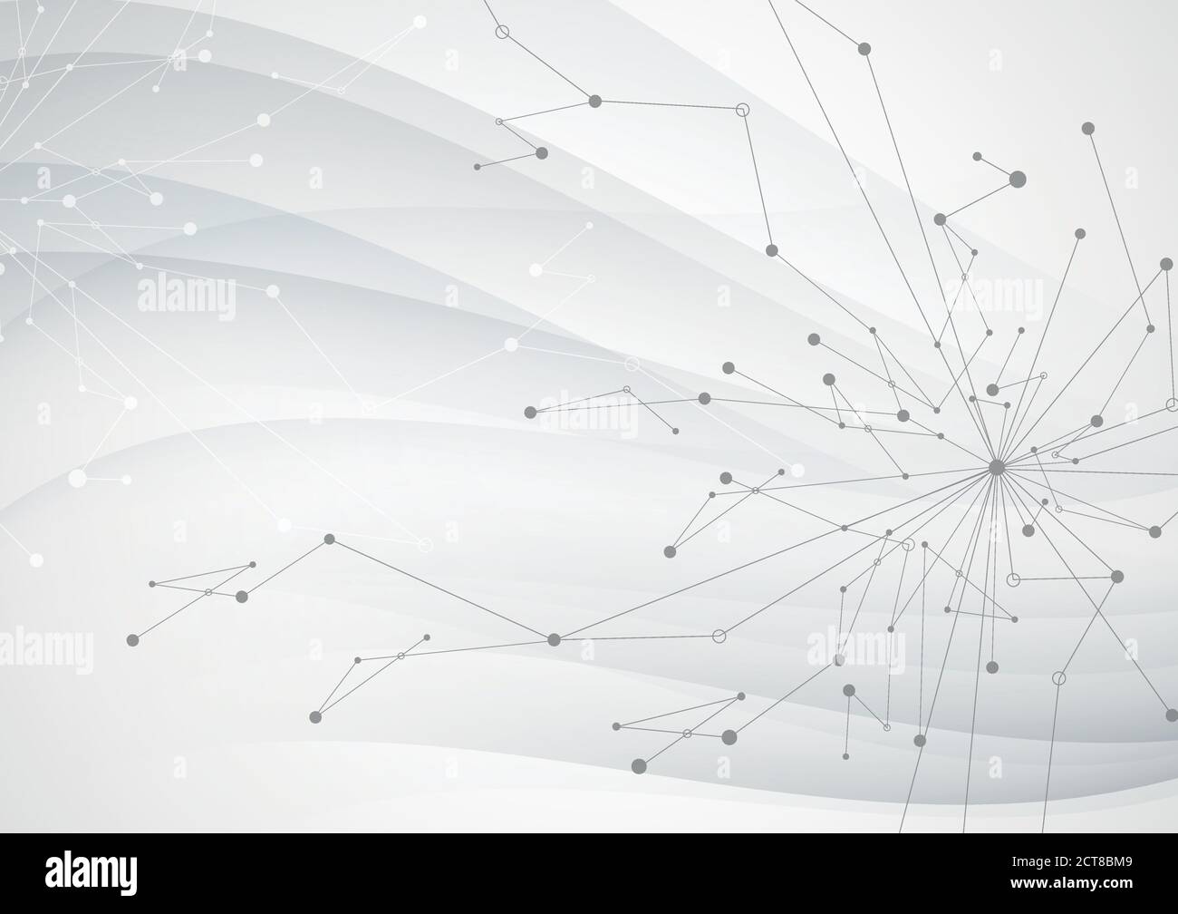 Abstract geometric background with connected lines and dots Stock ...