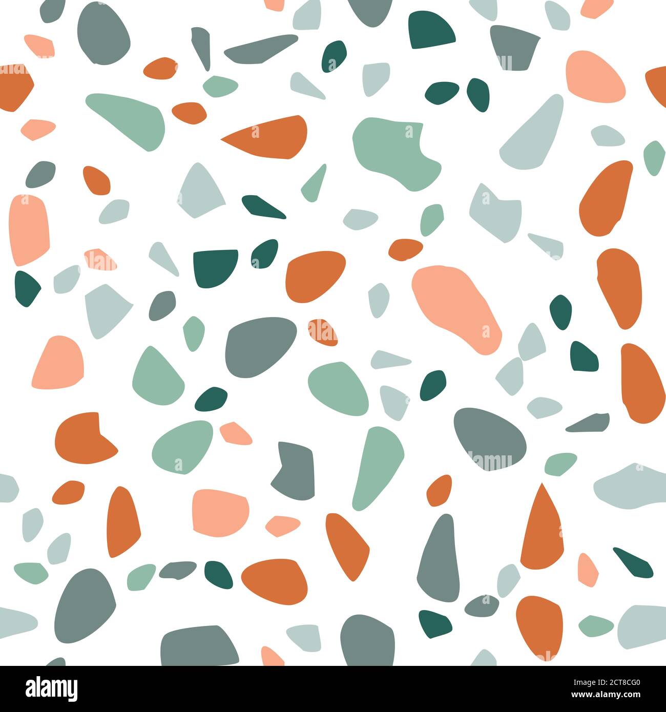 Terrazzo seamless pattern. Pastel colors. Marble. Abstract background ...