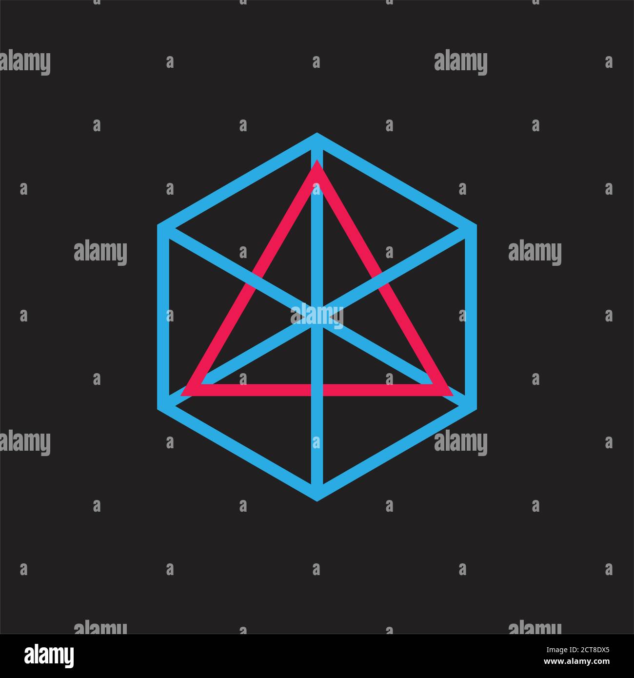 Triangle link Stock Vector Images - Alamy