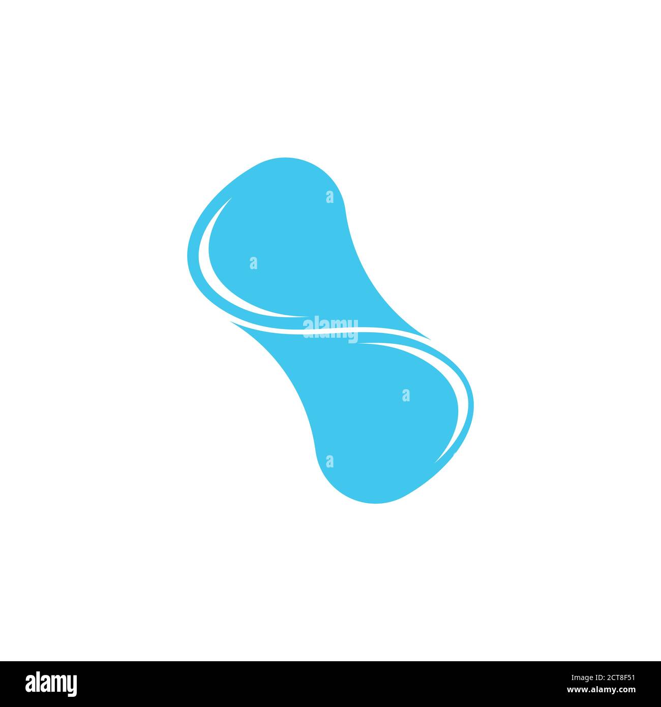 linked drop blue water logo vector Stock Vector