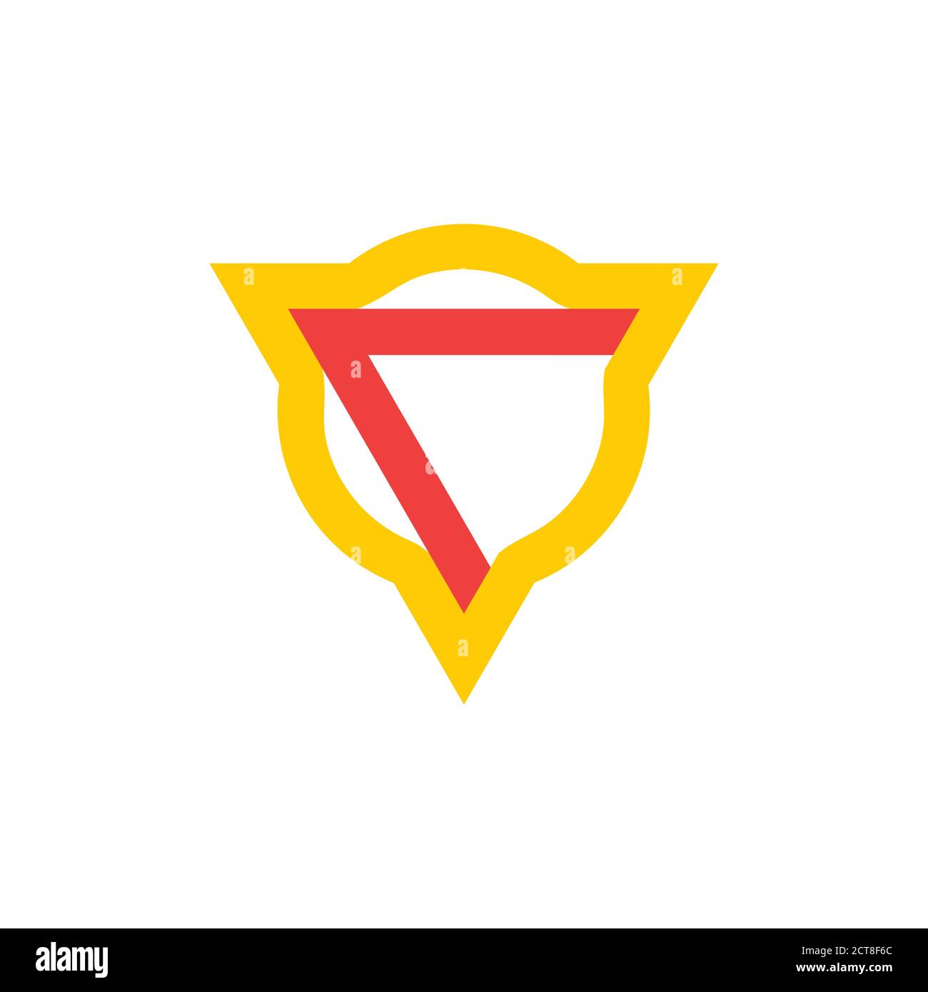 circle triangle arrow up geometric line logo Stock Vector Image & Art ...