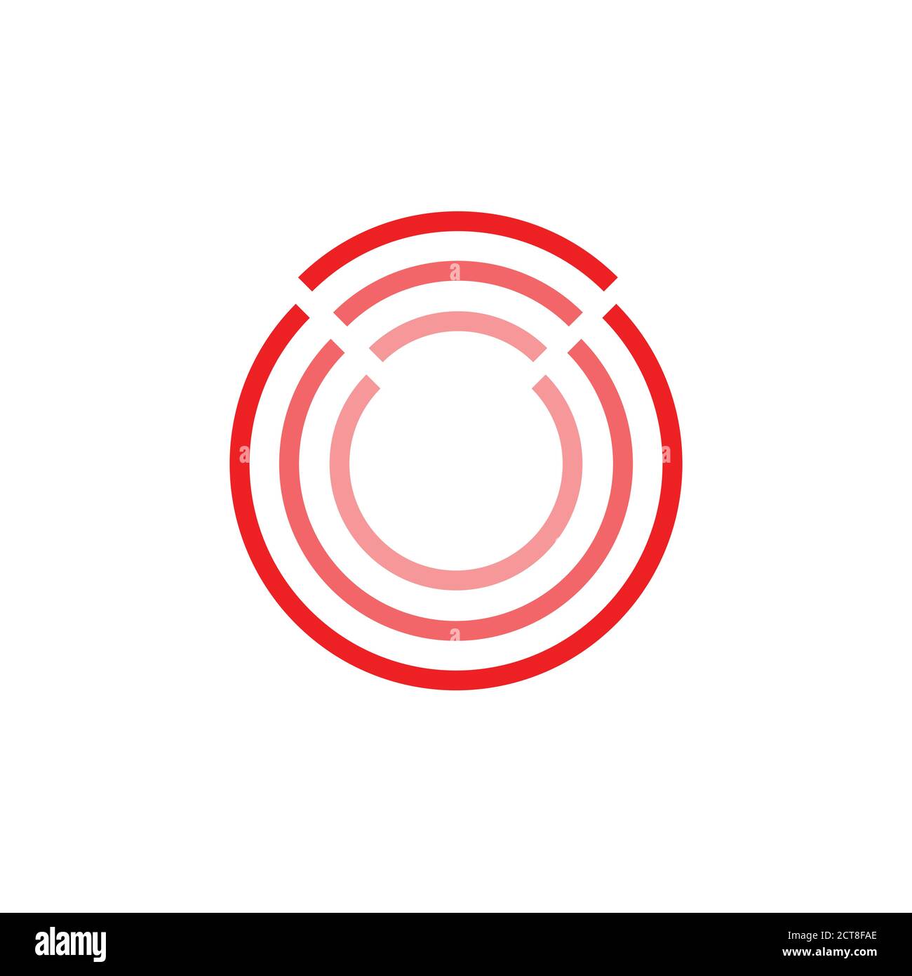 circle stripes chart design logo vector Stock Vector Image & Art - Alamy