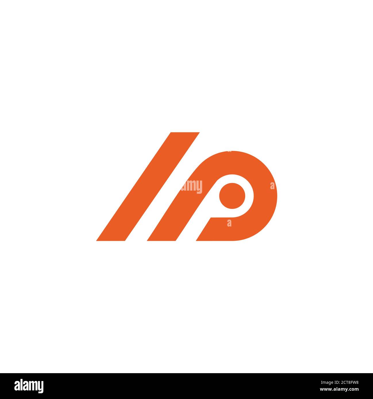 letter ap abstract roof shape geometric logo vector Stock Vector