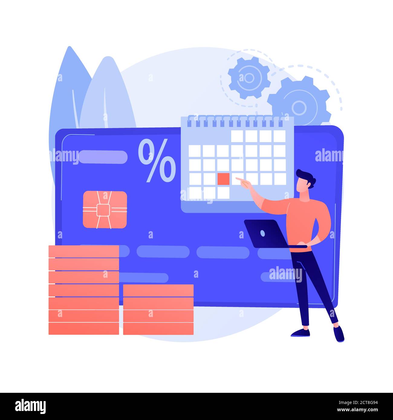 Installment Tax Payments Abstract Concept Vector Illustration Stock installment-tax-payments-abstract-concept-vector-illustration-stock