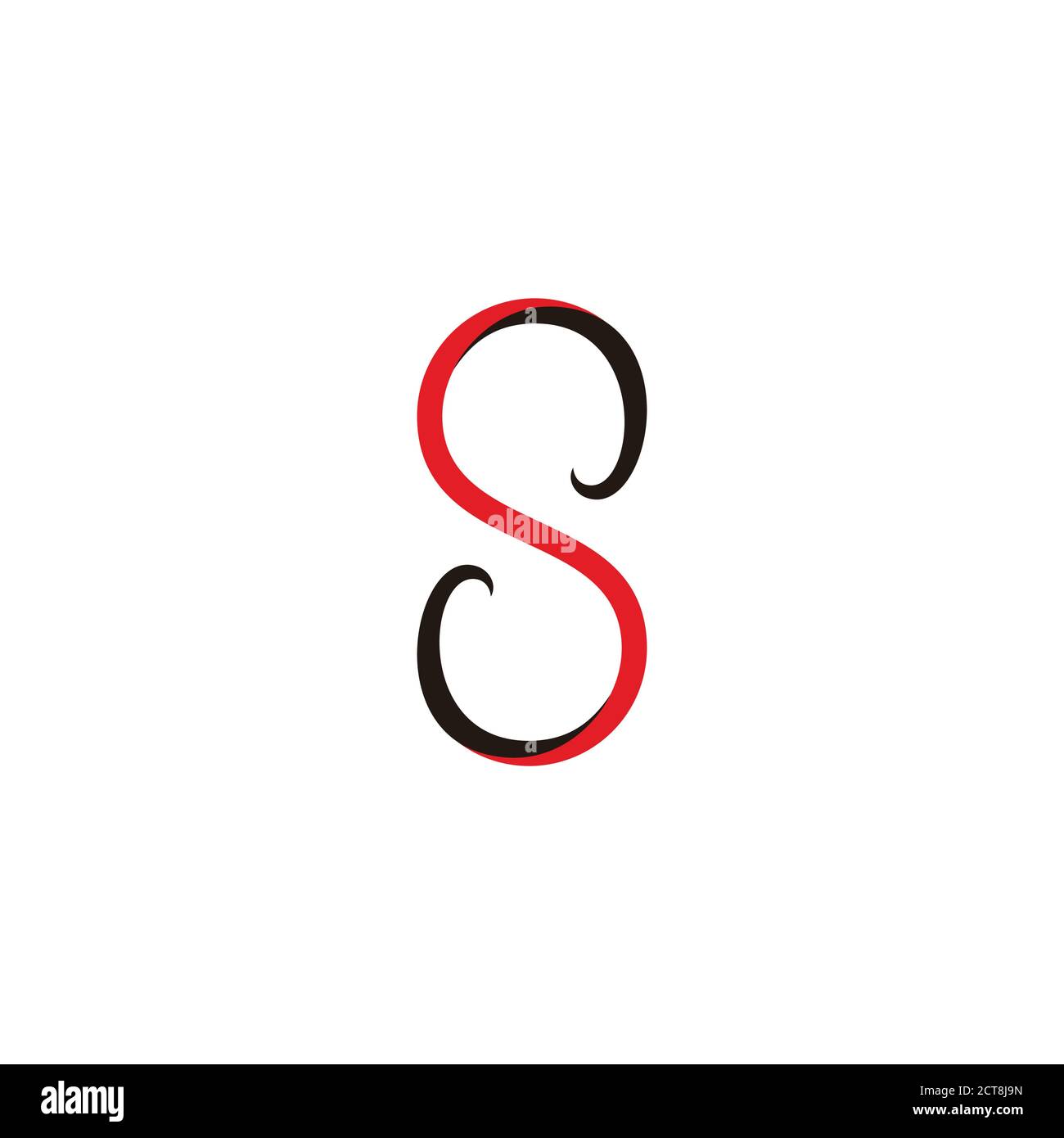 letter s 3d infinity ribbon design colorful logo vector Stock Vector ...