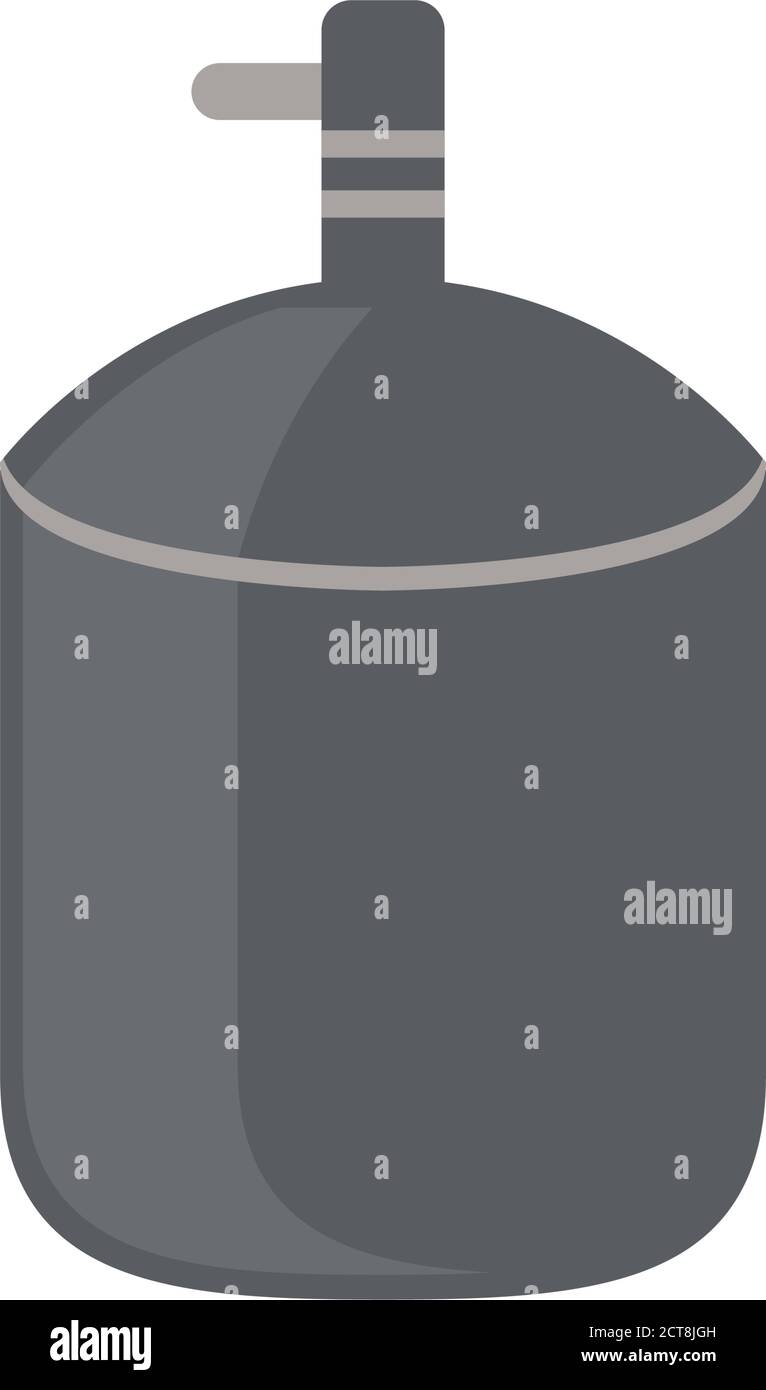 beer alembic flat style icon vector illustration design Stock Vector