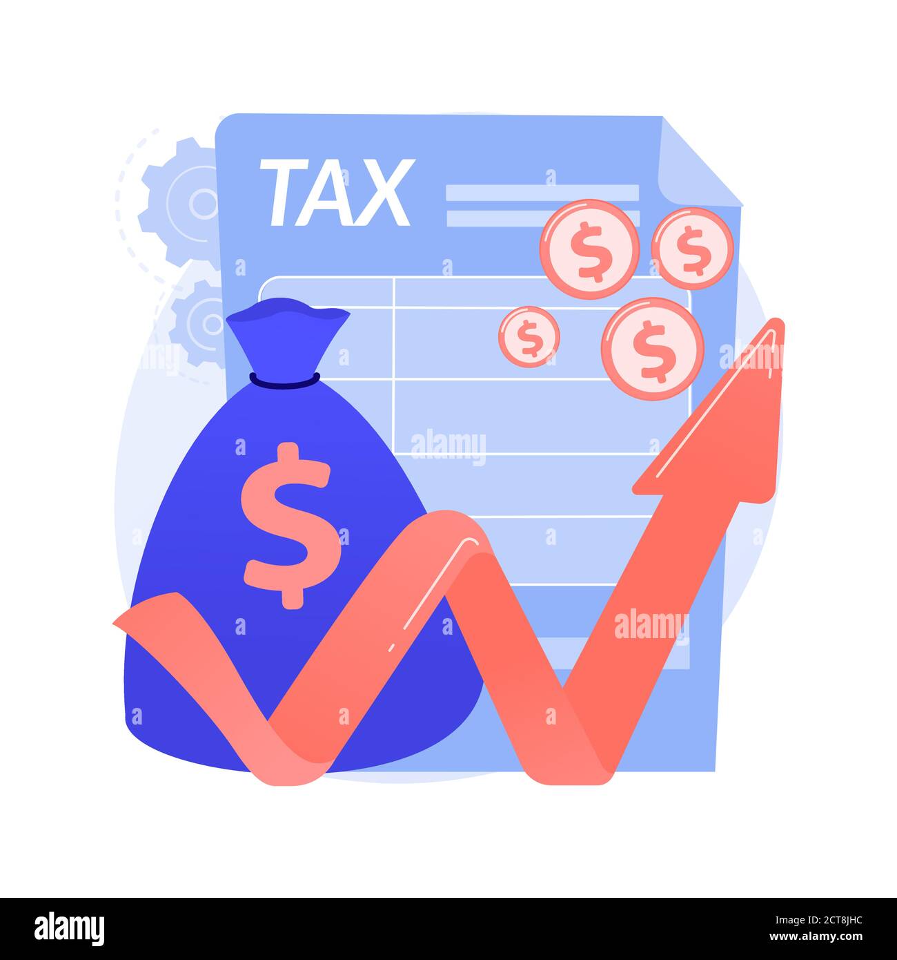 Taxable abstract concept vector illustration Stock Vector Image