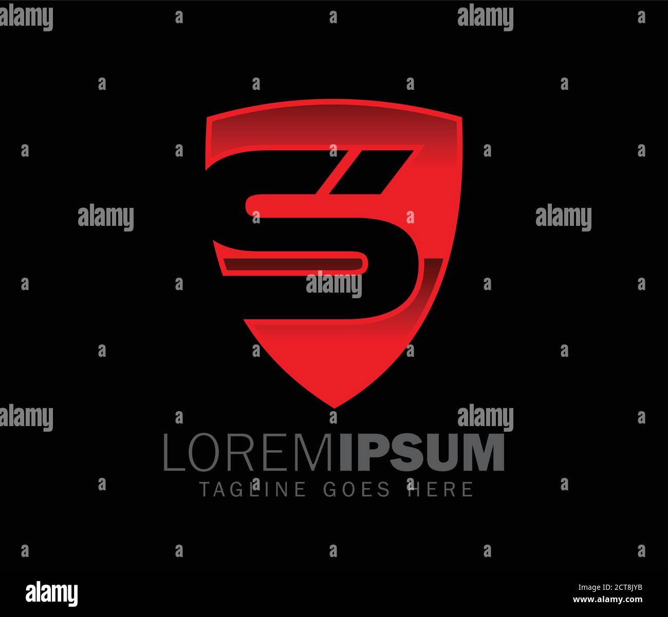 A vector illustration logo shield and letter S logo sign Stock Vector ...