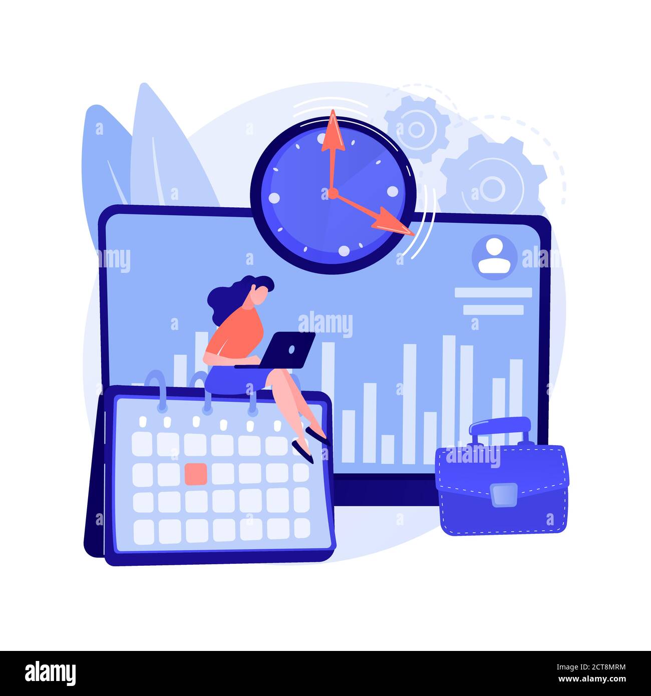 Attendance clock Stock Vector Images - Alamy