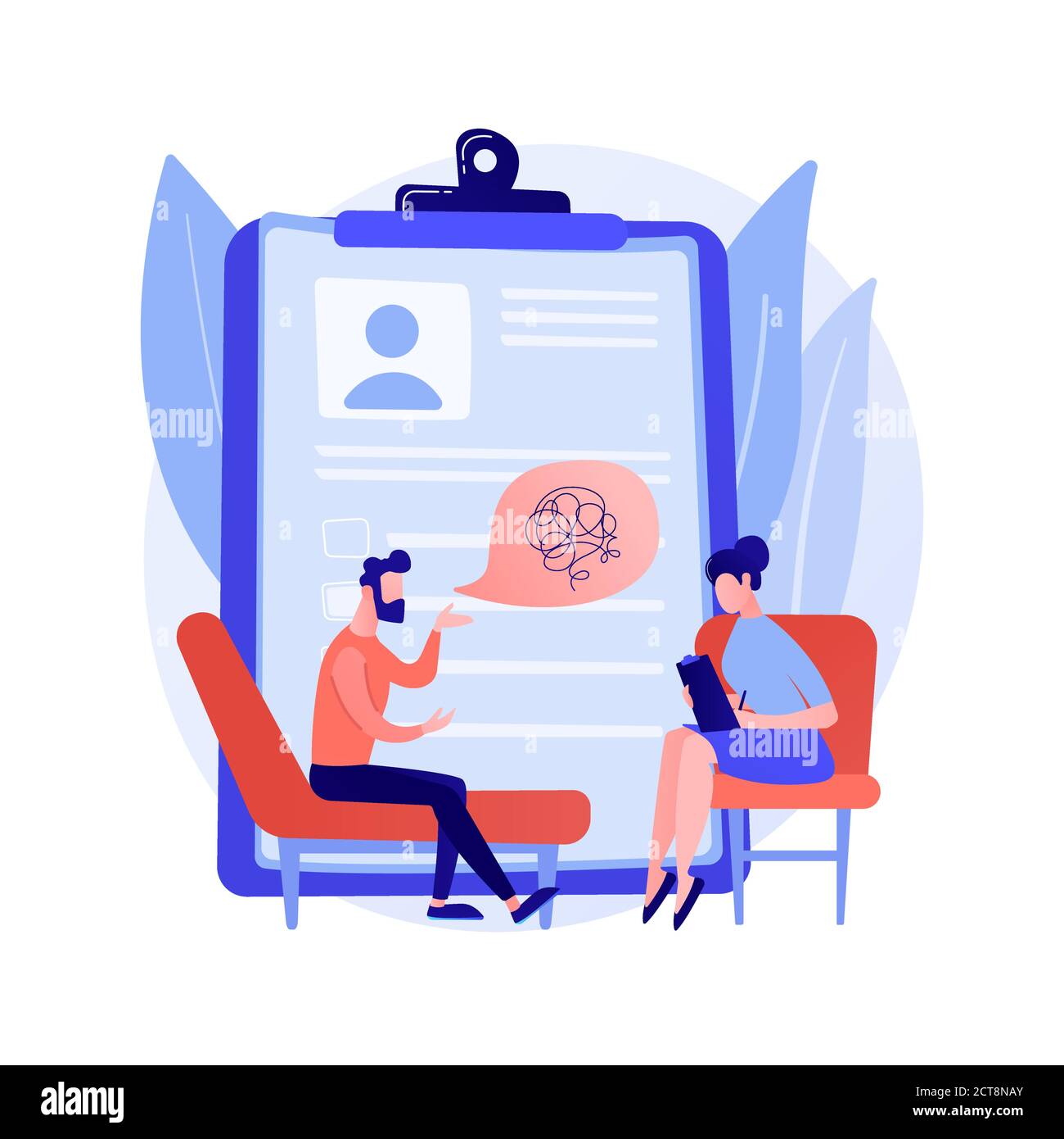 Psychologist service abstract concept vector illustration Stock Vector