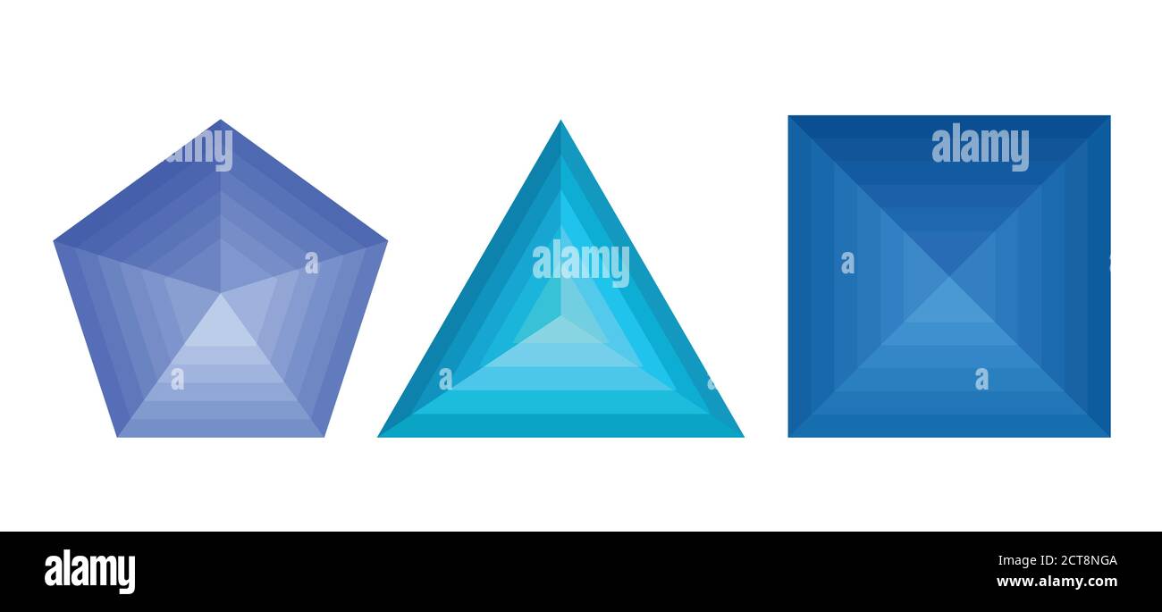 3d shapes and cone and square hi-res stock photography and images - Alamy