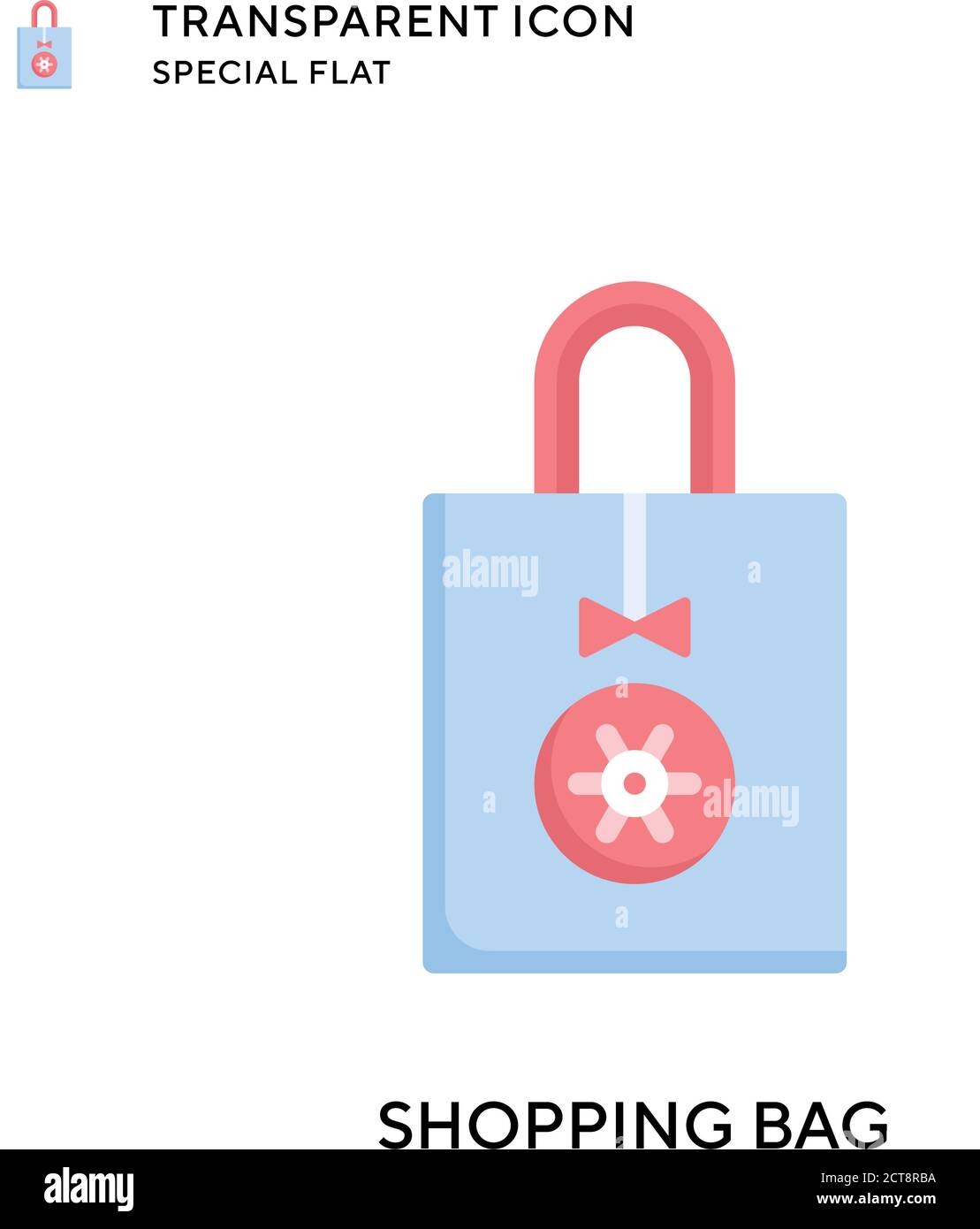 Shopping bag vector icon. Flat style illustration. EPS 10 vector Stock ...