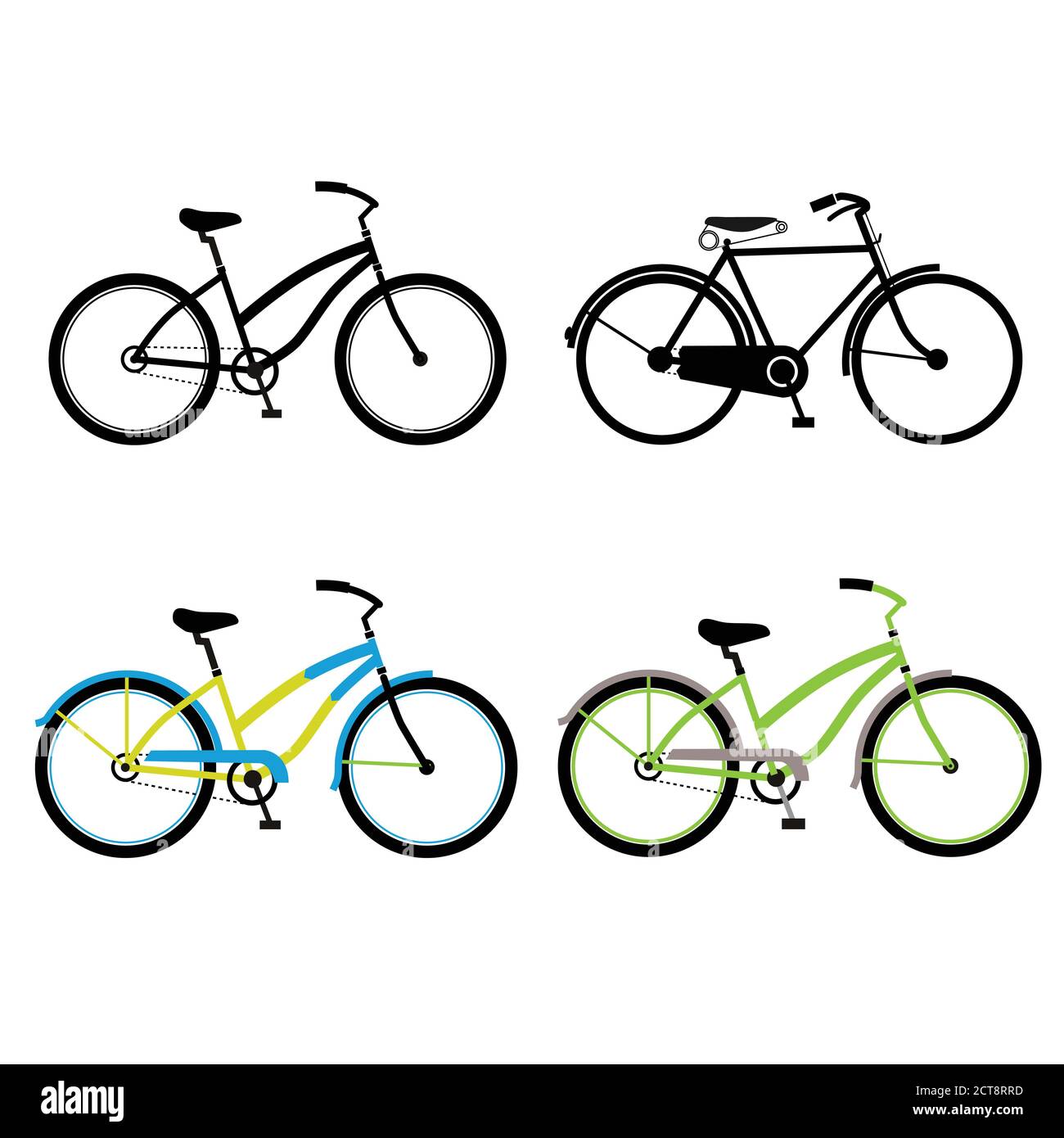 creative Simple bicycle linear outline of bike logo concept Stock