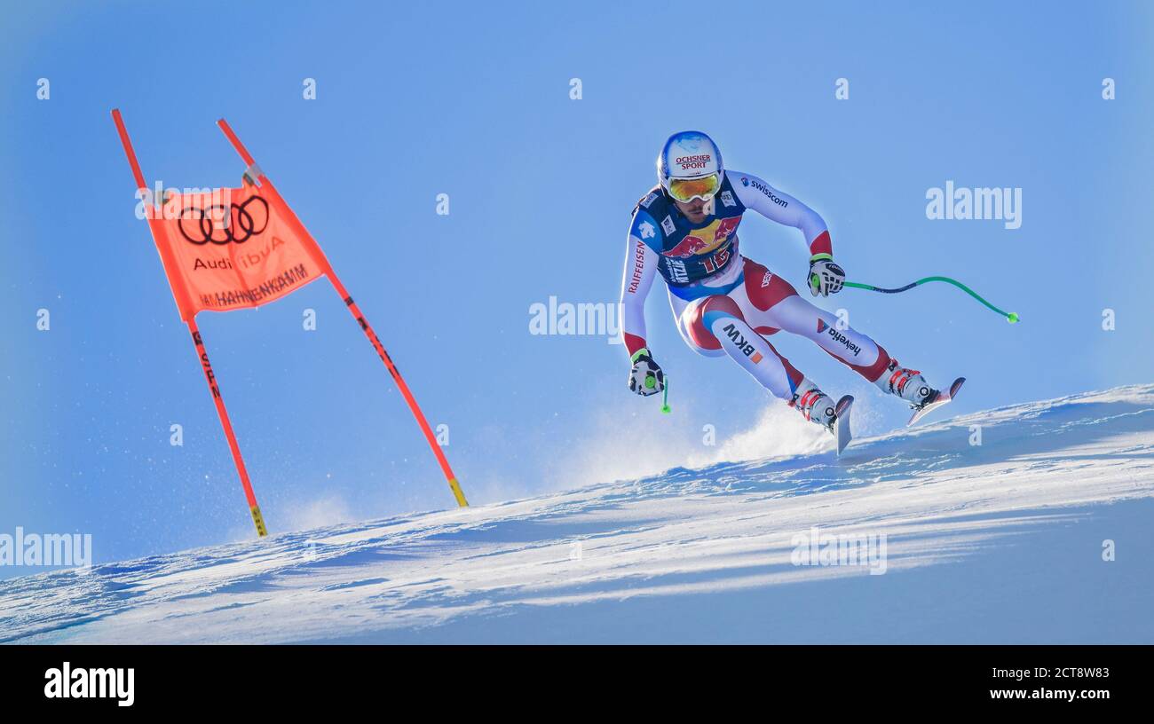 Carlo Janka in the Mens Downhill Race in Kitzbuhel.  Mens Downhill - FIS World Cup. Picture Credit :  © Mark Pain / Alamy Stock Photo