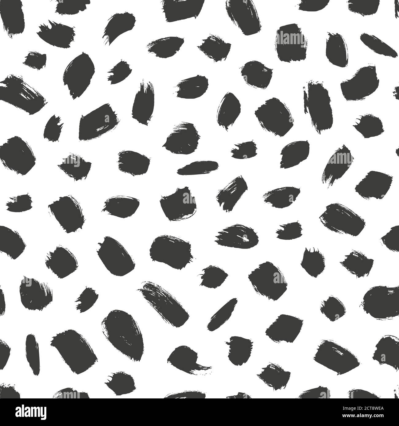 Grunge spots hand drawn vector seamless pattern.  Stock Vector