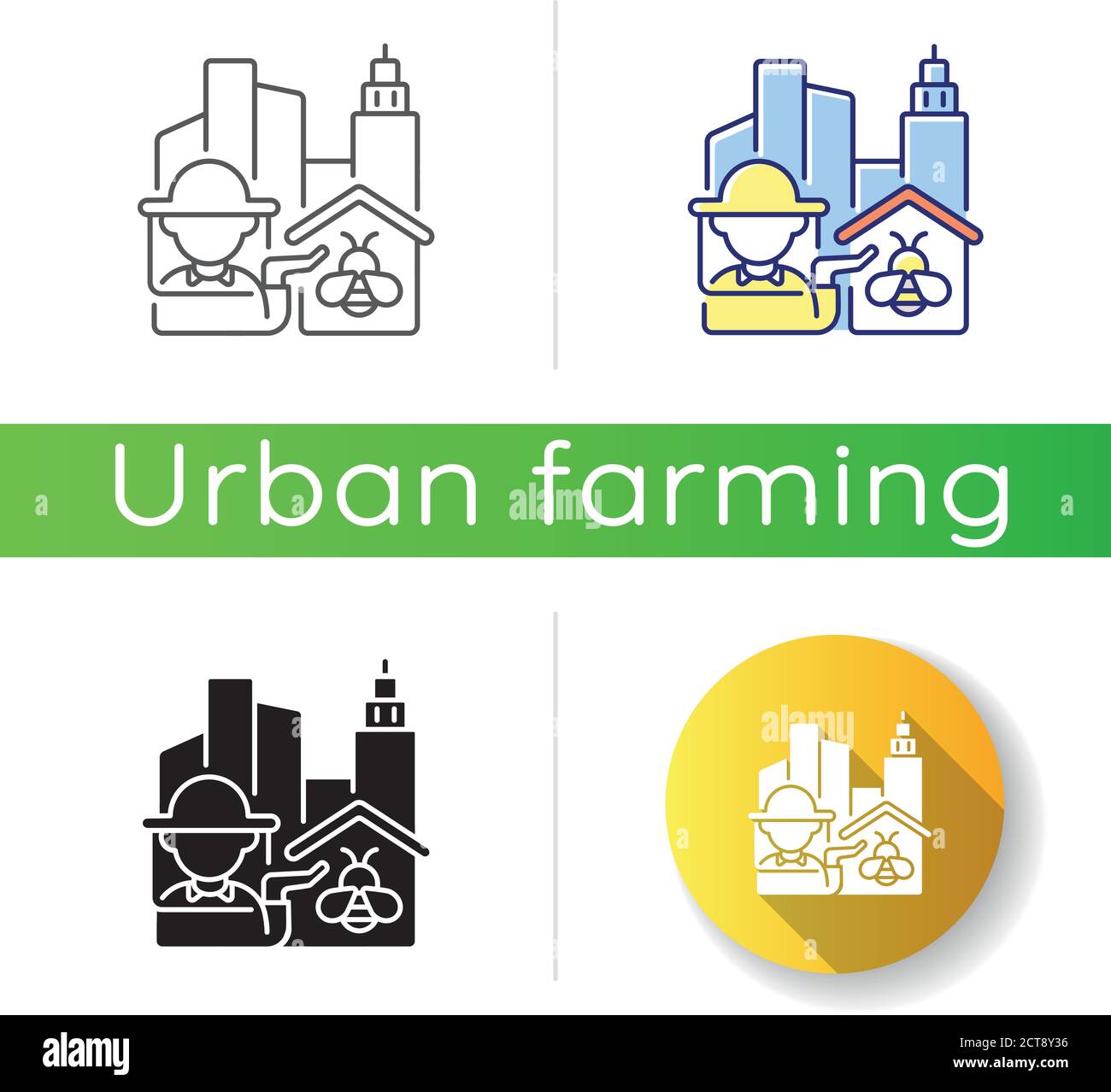Urban beekeeping Stock Vector Images - Alamy